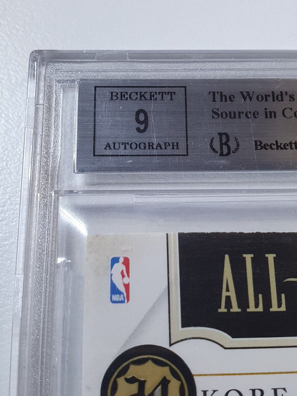 2010 National Treasures Kobe Bryant AUTO /99 All NBA Signatures - BGS 9