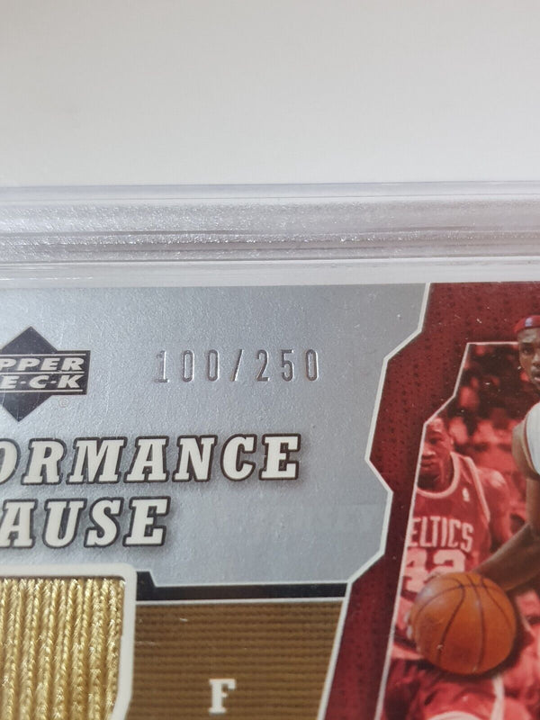 2005 Upper Deck Lebron James #PATCH /250 Game Worn Jersey - BGS 9 (POP 2)