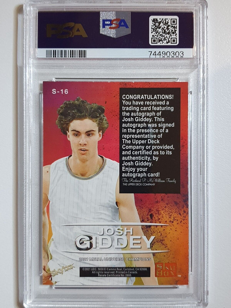 2021 METAL UNIVERSE JOSH outlet GIDDEY ROOKIE AUTO!!