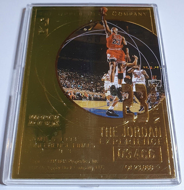 1997 Upper Deck 23 Nights Michael Jordan 22K GOLD CARD 1996 NBA All-Star Game