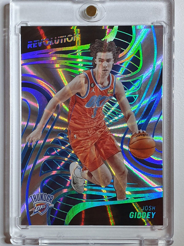 2022 Panini Revolution Josh Giddey #87 SUNBURST /75 HOLO - Ready to Grade