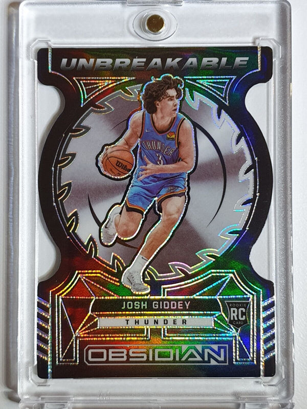 2021 Panini Obsidian Josh Giddey Rookie #4 UNBREAKABLE Die Cut - Ready to Grade