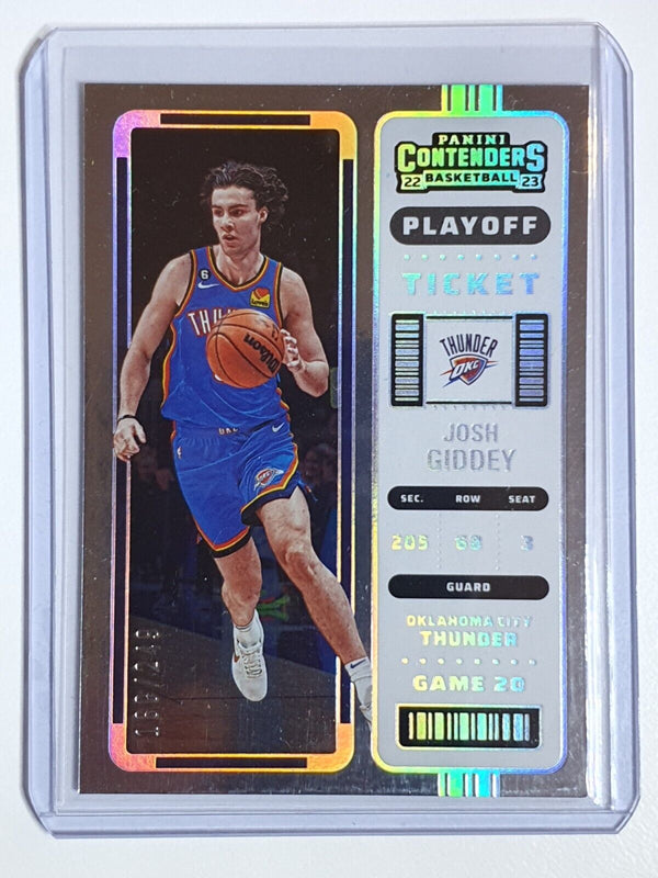 2022 Panini Contenders Josh Giddey #16 PLAYOFF /249 Holo - Ready to Grade