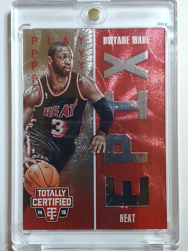 2014 Totally Certified Dwyane Wade #PATCH EPIX RED /199 Jerseys - Rare