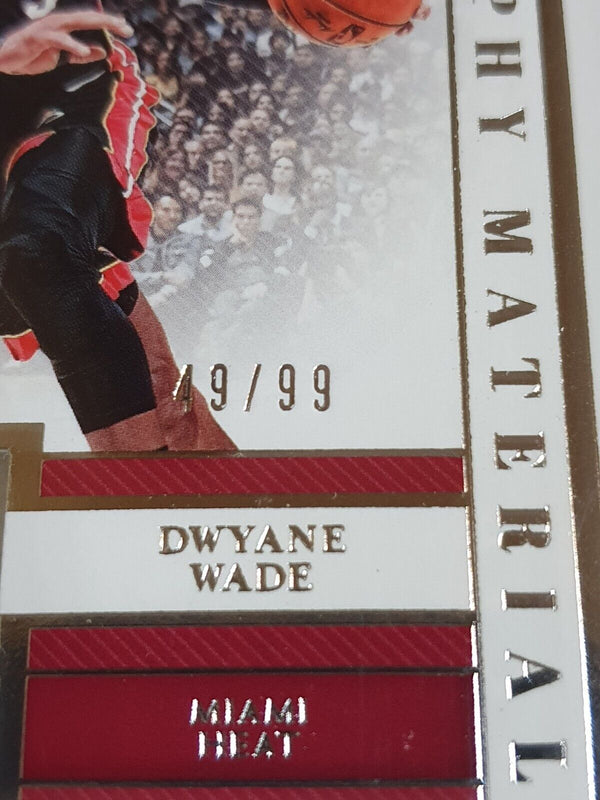 2018 National Treasures Dwyane Wade #PATCH /99 Game Worn Jersey - Rare