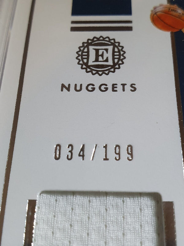 2019 Panini Encased Nikola Jokic #PATCH /199 Game Worn Jersey - Rare