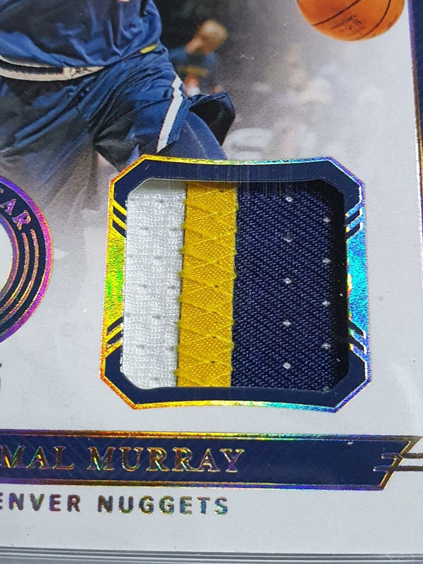 2019 National Treasures Jamal Murray #PATCH PRIME /25 GOLD Game Worn Jersey