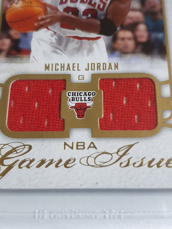 2007 Fleer Michael Jordan #PATCH /99 Game Worn Dual Jerseys - BGS 9 (POP 1)