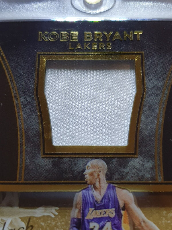 2015 Panini Black Gold Kobe Bryant #PATCH /99 Game Worn Jersey Shadowbox - Rare