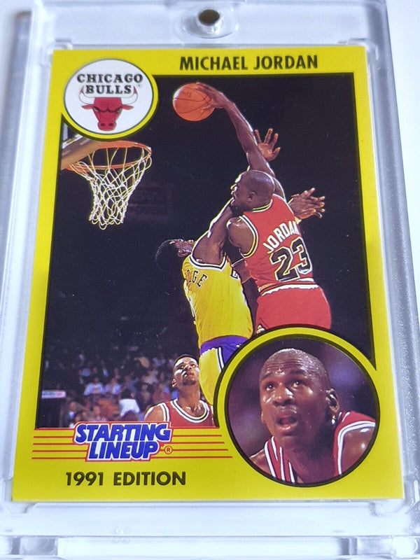 1991 Kenner Michael Jordan Starting Lineup Yellow - Ready to Grade