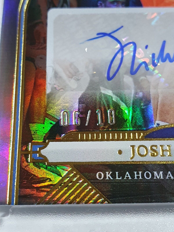 2022 Crown Royale Josh Giddey AUTO GOLD /10 Die Cut Prizm - Very Rare