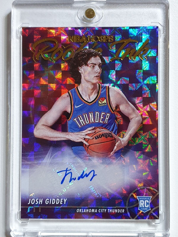 2021 NBA Hoops Josh Giddey Rookie Ink AUTO HYPER GOLD Prizm - Ready to Grade