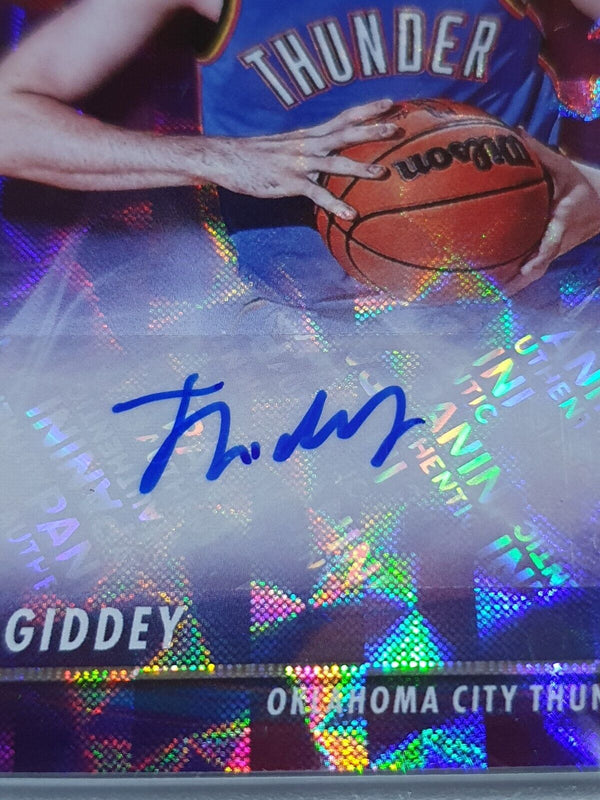 2021 NBA Hoops Josh Giddey Rookie Ink AUTO HYPER GOLD Prizm - Ready to Grade