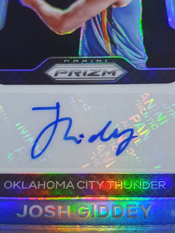 2021 Prizm Josh Giddey Rookie SILVER Sensational Signatures - PSA 9 (POP 6)