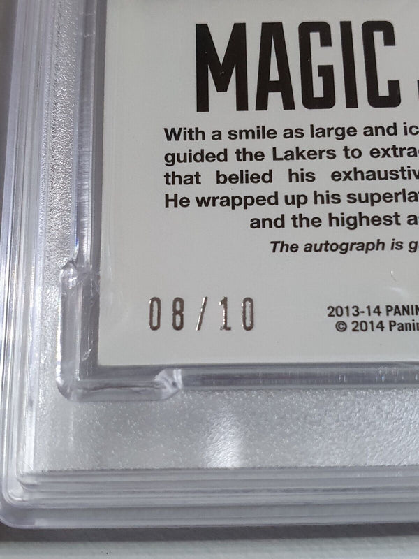 2013 Preferred Magic Johnson AUTO PURPLE /10 Signature - PSA 10 (POP 1)