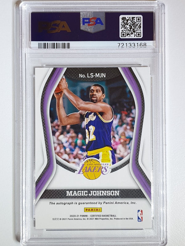 2020 Certified Magic Johnson AUTO GOLD /10 Signatures - PSA 9 (POP 1)