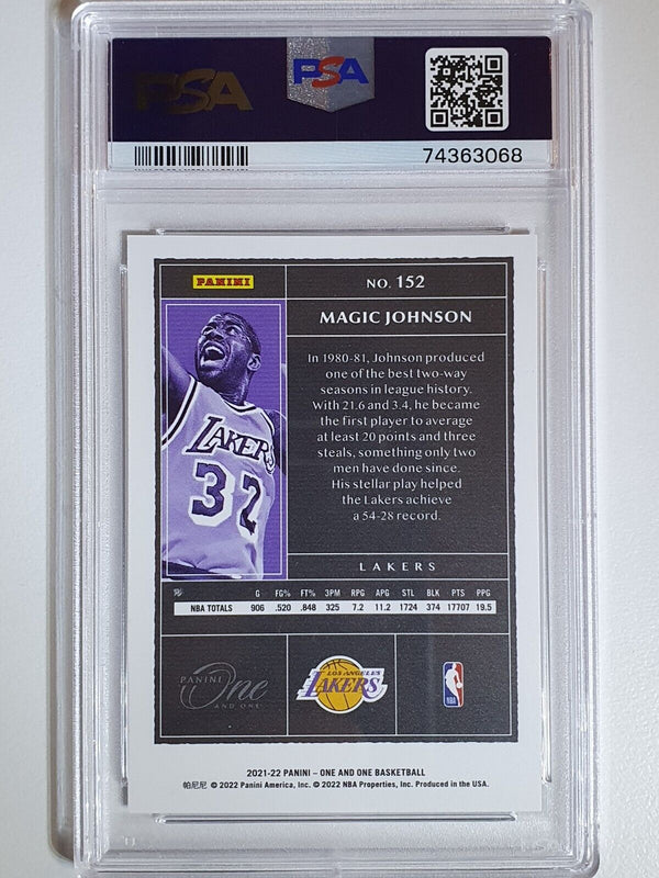 2021 Panini One and One Magic Johnson #152 HOLO /99 - PSA 9 (POP 1)