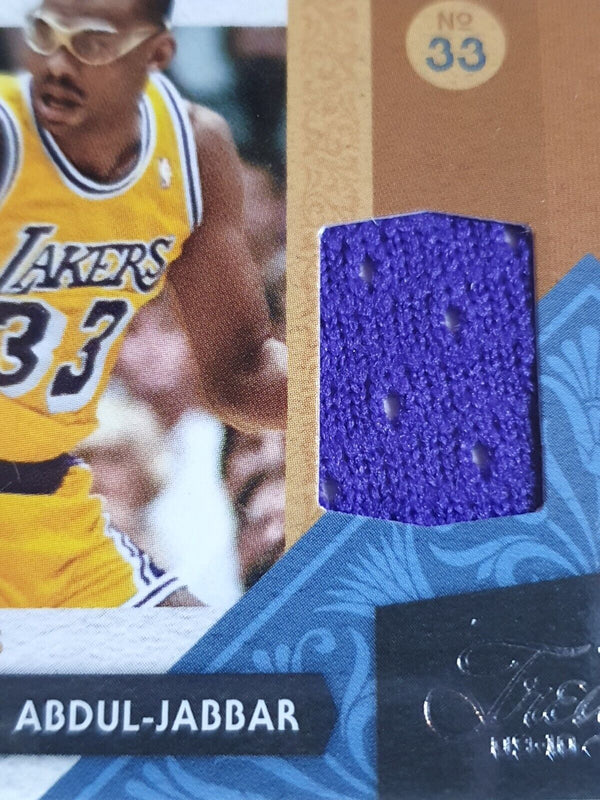 2009 Timeless Treasures Kareem Abdul-Jabbar Magic Johnson #PATCH /50 Dual Jersey