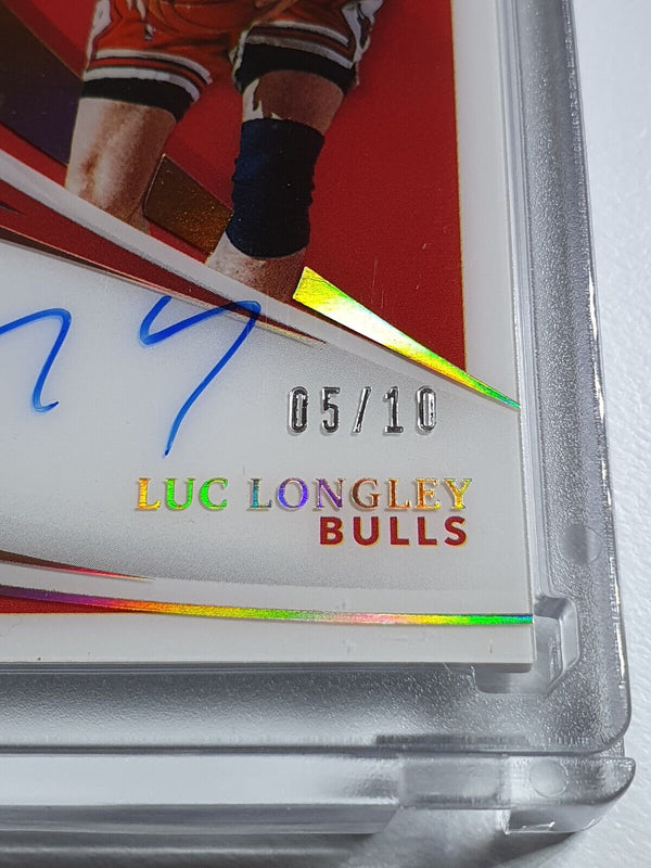 2020 Immaculate Luc Longley #PATCH AUTO GOLD /10 On Card Autograph Game Jersey