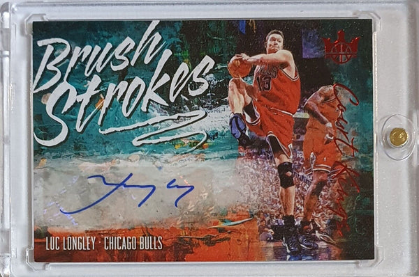 2018 Court Kings Luc Longley AUTO RUBY /99 Brush Strokes Autograph - Rare