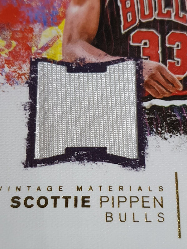 2014 Panini Court Kings Scottie Pippen #PATCH /299 Game Worn Jersey - Rare