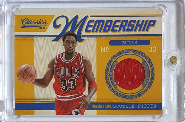 2010 Panini Classics Scottie Pippen #PATCH /499 Game Worn Jersey - Rare