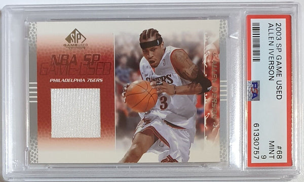 2003 SP Game Used Allen Iverson #PATCH Game Worn Jersey - PSA 9 (POP 2)