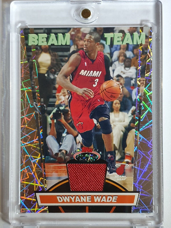 2007 Stadium Club Dwyane Wade #PATCH Beam Team Game Worn Jersey - Rare