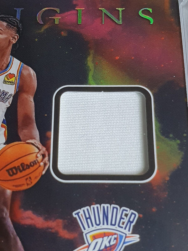 2022 Origins Shai Gilgeous-Alexander #PATCH RED /49 Game Worn Jersey - Rare