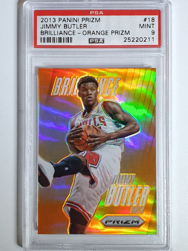 2013 Prizm Jimmy Butler #18 ORANGE /60 Holo Brilliance - PSA 9 (POP 1)