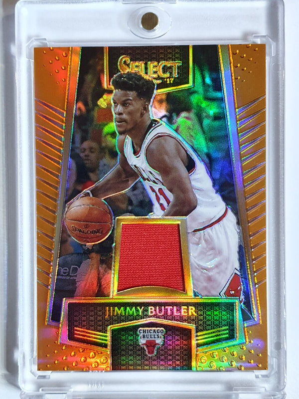 2016 Panini Select Jimmy Butler #PATCH ORANGE /60 Prizm Game Worn Jersey - Rare