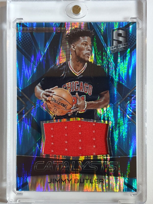 2016 Panini Spectra Jimmy Butler #PATCH NEON BLUE /99 Holo - Ready to Grade