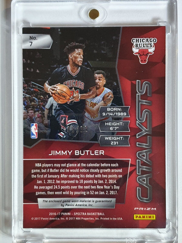 2016 Panini Spectra Jimmy Butler #PATCH NEON BLUE /99 Holo - Ready to Grade