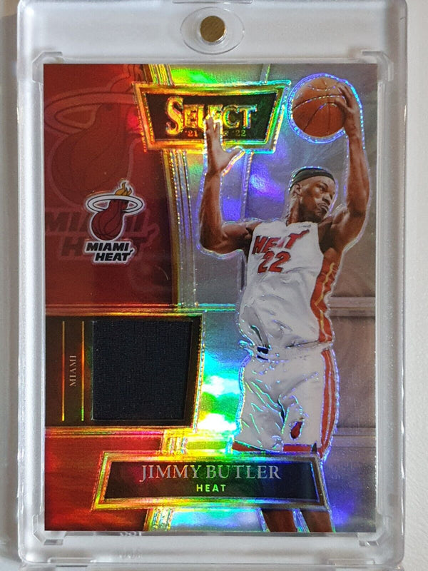 2021 Panini Select Jimmy Butler #PATCH SILVER Prizm Game Worn Jersey - Rare