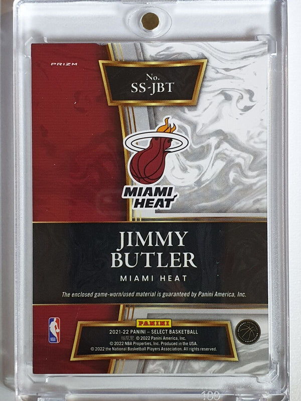 2021 Panini Select Jimmy Butler #PATCH SILVER Prizm Game Worn Jersey - Rare