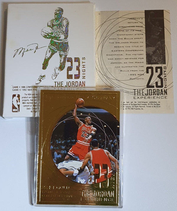 1997 Upper Deck Michael Jordan 22K GOLD CARD Game 6 1992 NBA Finals