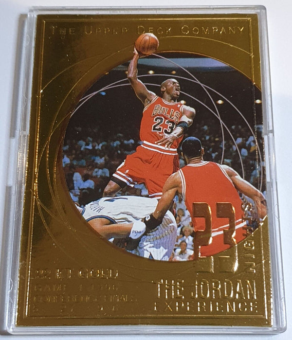 1997 Upper Deck Michael Jordan 22K GOLD CARD Game 6 1992 NBA Finals