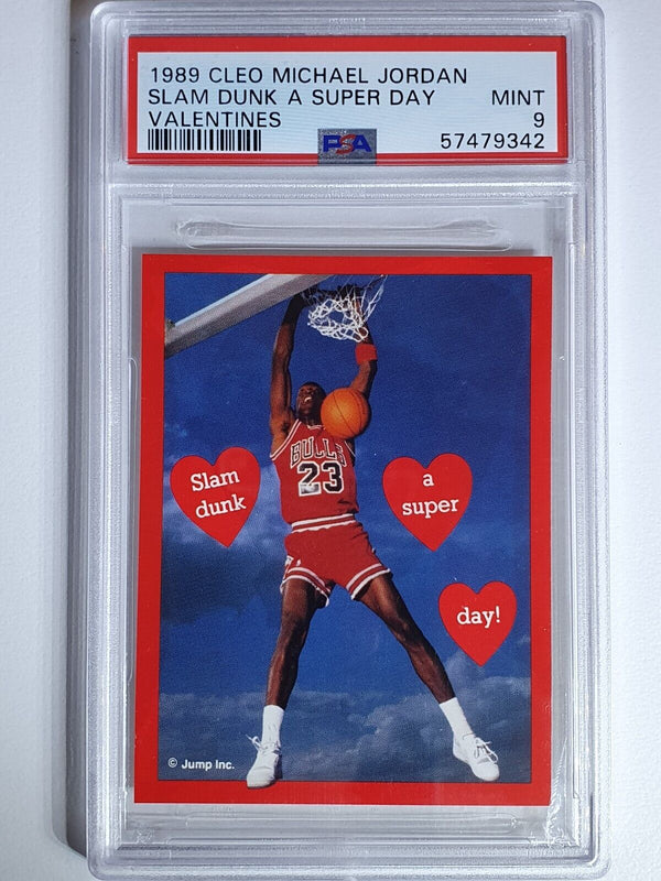 1989 Cleo Michael Jordan Valentines Catch Some Fun! - PSA 9 (LOW  POP)