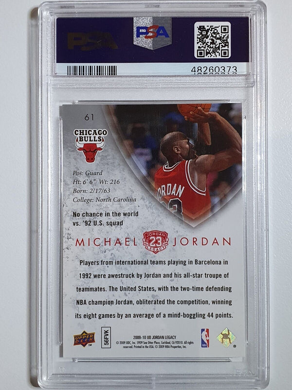 2009 UD Jordan Legacy Michael Jordan #62 GOLD - PSA 9 (POP 13)