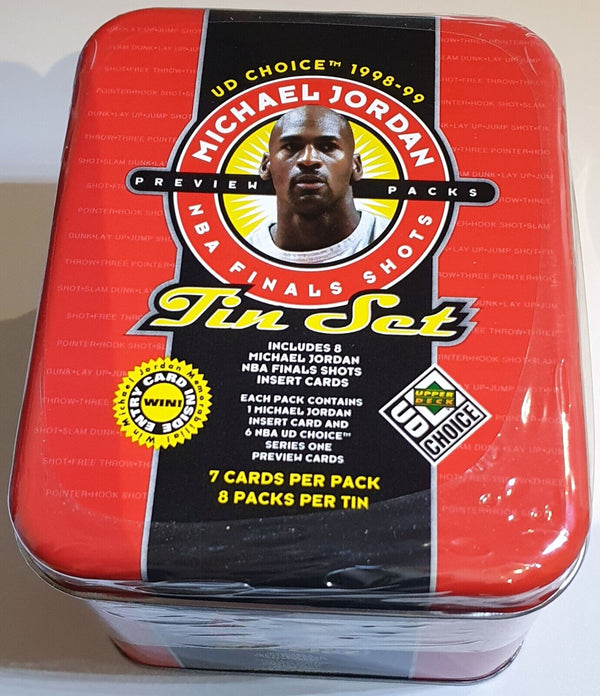 1998 UD Choice Michael Jordan NBA Finals Shots Tin Set - Factory Sealed