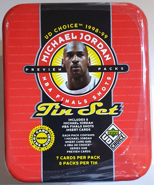 1998 UD Choice Michael Jordan NBA Finals Shots Tin Set - Factory Sealed