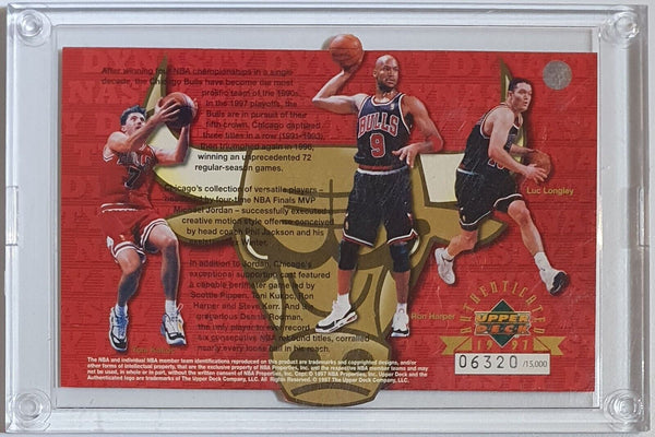 1997 Upper Deck Chicago Bulls 90s Dynasty /15000 Die-Cut - Jordan Rodman Pippen