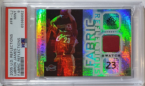 2005 Upper Deck LeBron James #PATCH Game Worn Jersey - PSA 9 (POP 12)