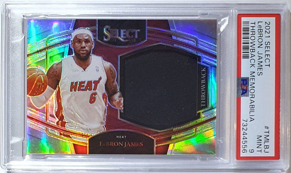 2021 Select Lebron James #PATCH SILVER Game Worn Jersey - PSA 9 (POP 22)