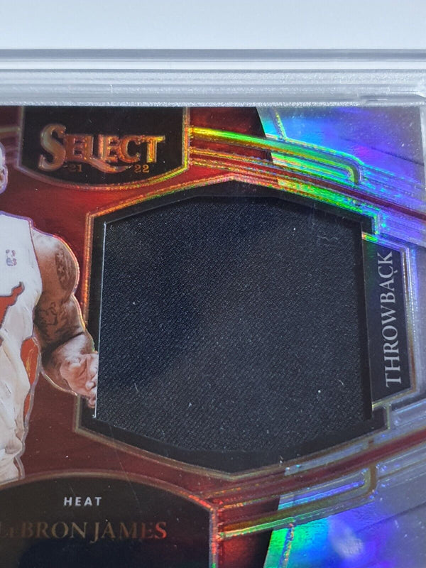 2021 Select Lebron James #PATCH SILVER Game Worn Jersey - PSA 9 (POP 22)