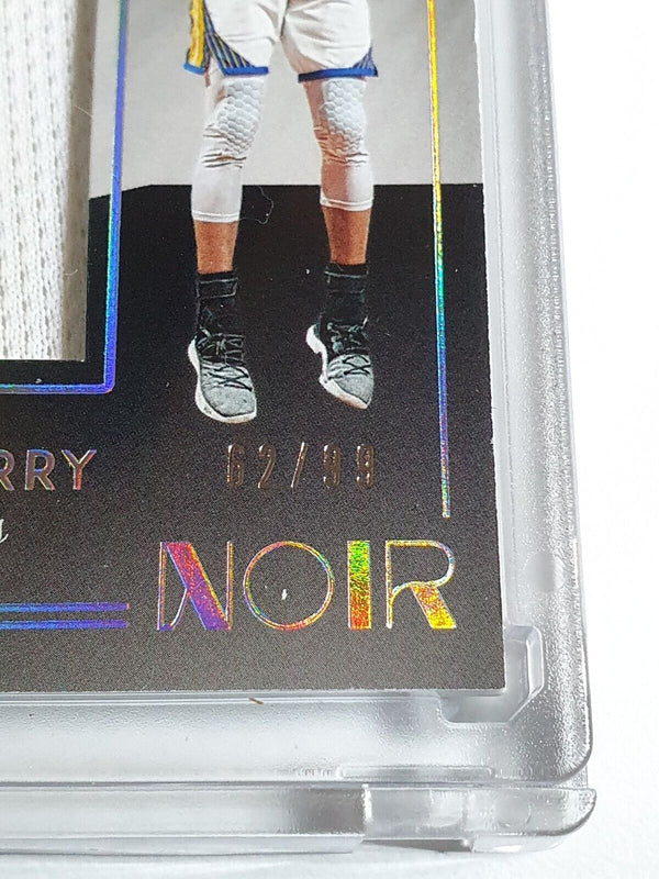 2018 Panini Noir Stephen Curry #PATCH /99 Game Worn Jumbo Jersey - Rare