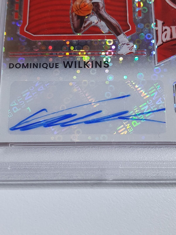 2021 Donruss Optic Dominique Wilkins Auto FAST BREAK Signatures - PSA 9 (POP 2)