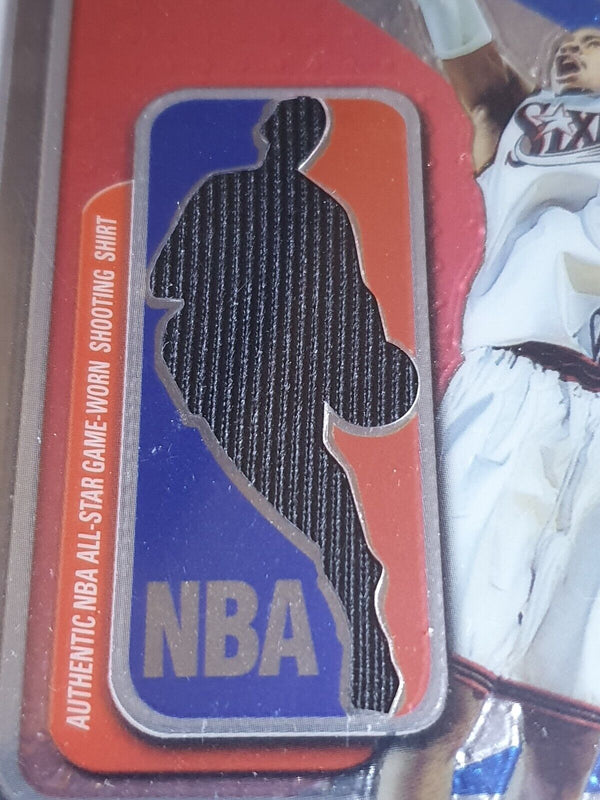 2001 Topps Pristine Allen Iverson #PATCH Game Worn Jumbo Jersey - Rare