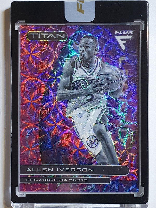 2020 Flux Allen Iverson #5 Titan PURPLE SCOPE /35 Prizm - Panini Sealed