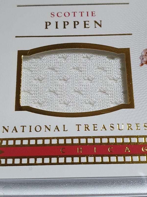 2015 National Treasures Scottie Pippen #PATCH /99 Game Worn Jersey - Rare